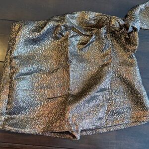 Metallic Textured Women's Shorts